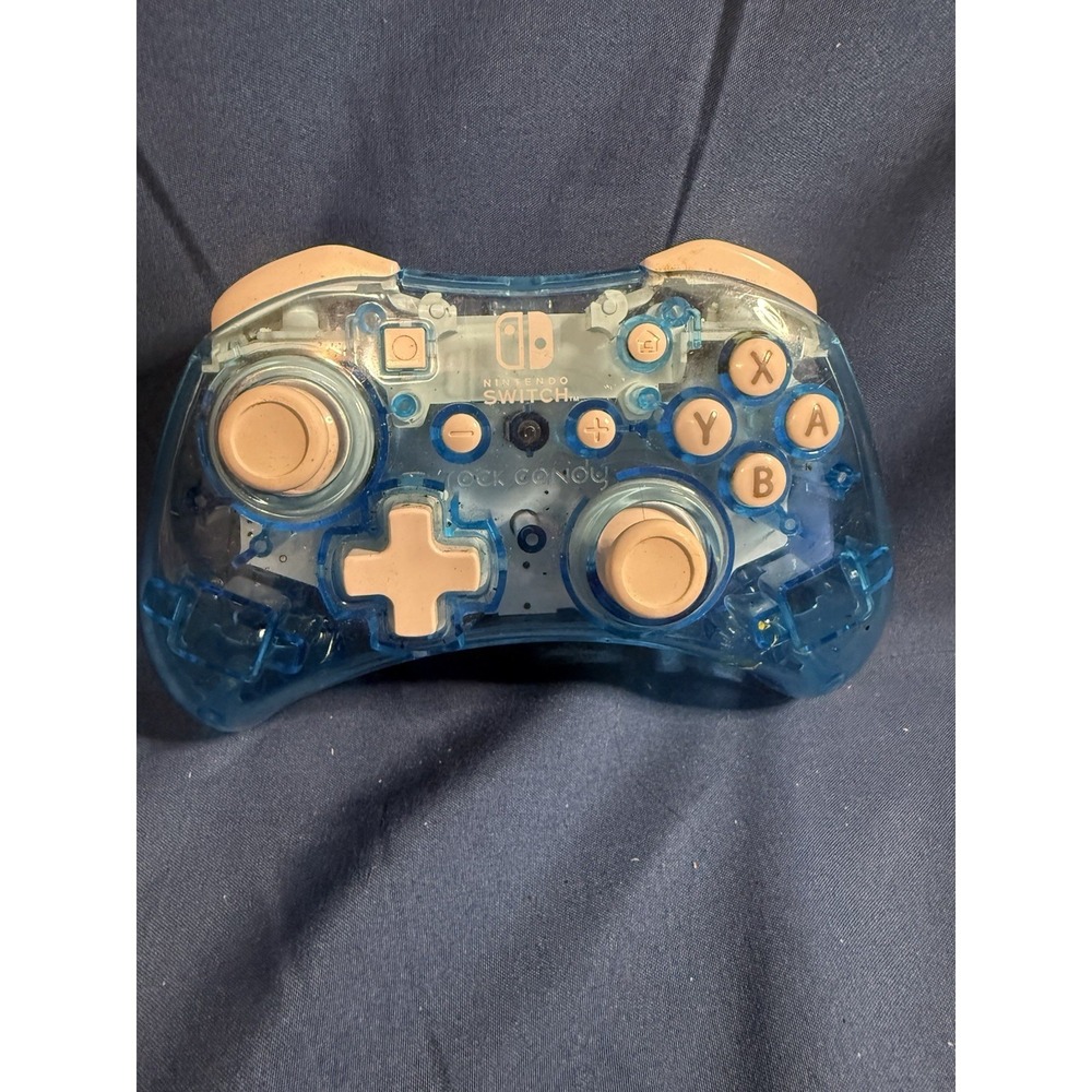 PDP Rock Candy Wired Controller for Nintendo Switch, Blu-Merang No Cord